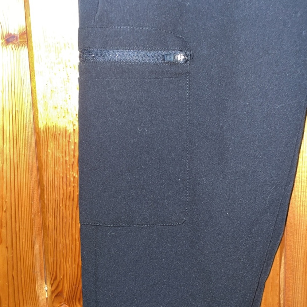 Zomora black fig scrub pants size XS doctors nurse scrub pants work wear women’s - Picture 5 of 10